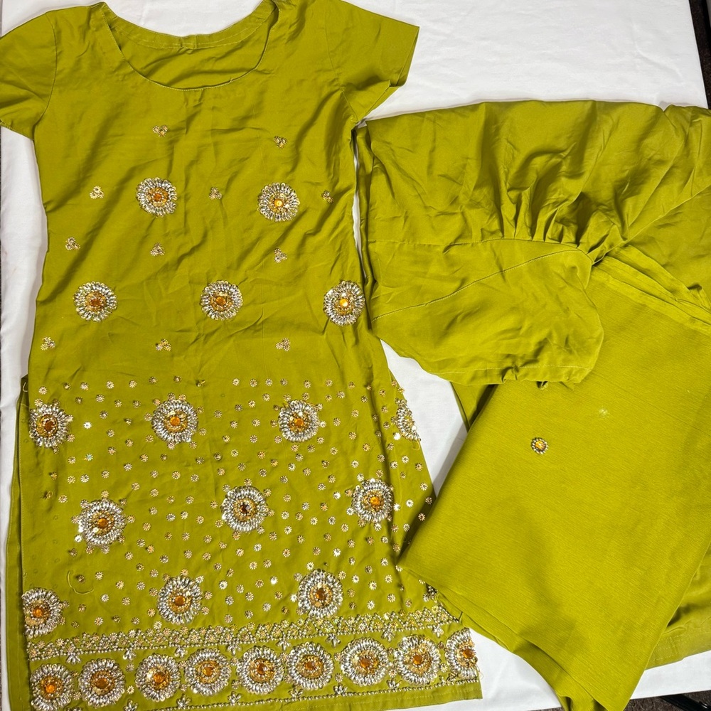 Indian Lime Green Punjabi Suit